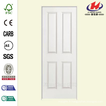 30 po x 80 po Solidoor Lisse 4 panneaux carré solide carré apprêté composite simple préhung porte d&#39;intérieur